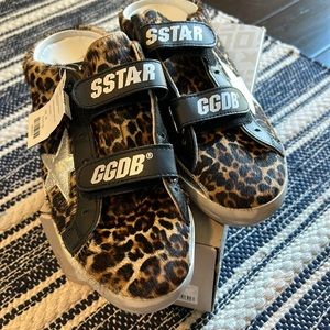 Golden Goose leopard Old School Sabot size 40 BNWT